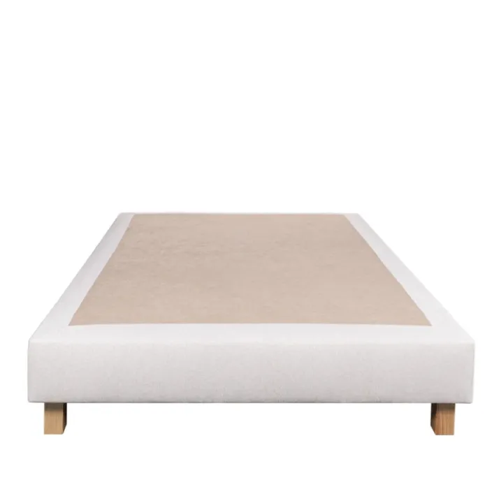 Ensemble matelas mousse 20 cm et sommier beige