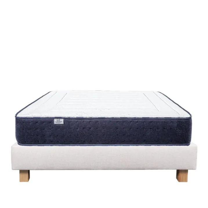 Ensemble matelas mousse 24 cm et sommier beige