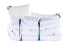 Ensemble Matelasépaisseur 24 cm, ferme, face été/hiver + sommier beige ep20cm + 2 oreillers + couette