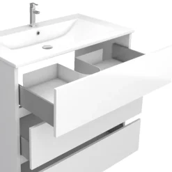 Ensemble meuble vasque et miroir à led