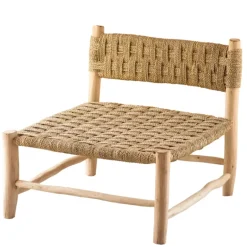Fauteuil bas bois organique