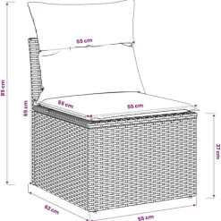 Fauteuil de jardin modulaire avec rangement