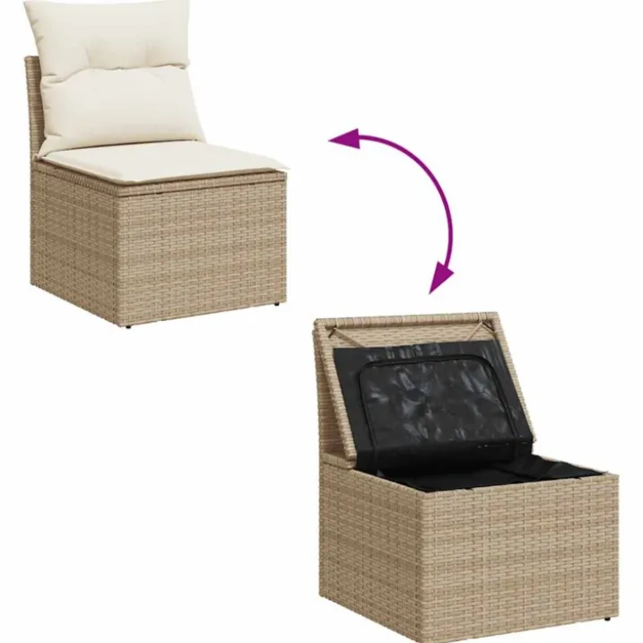 Fauteuil de jardin modulaire avec rangement