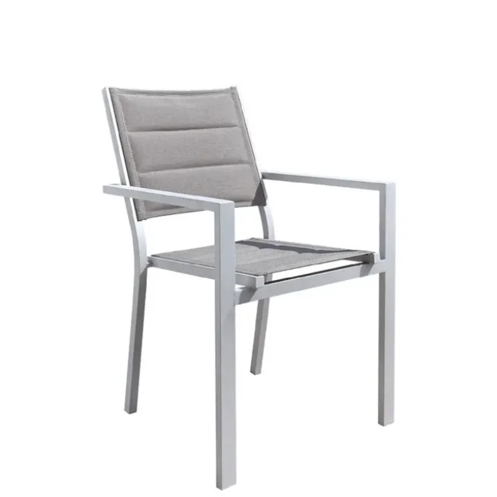 Fauteuil empilable en textilène