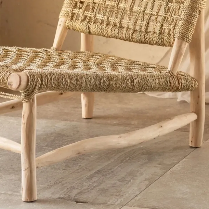 Fauteuil Lounge ajouré bohème