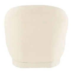 Fauteuil moelleux velours effet bouclette
