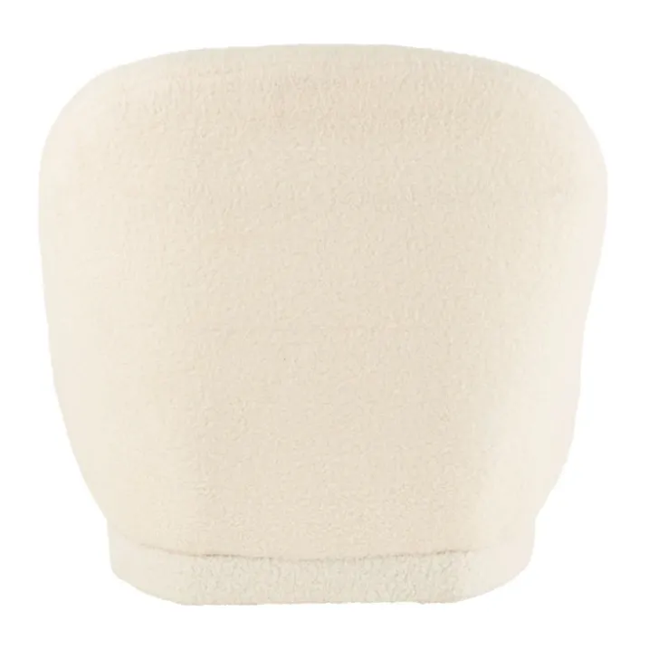Fauteuil moelleux velours effet bouclette