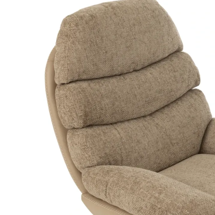 Fauteuil relax pivotant et repose pied