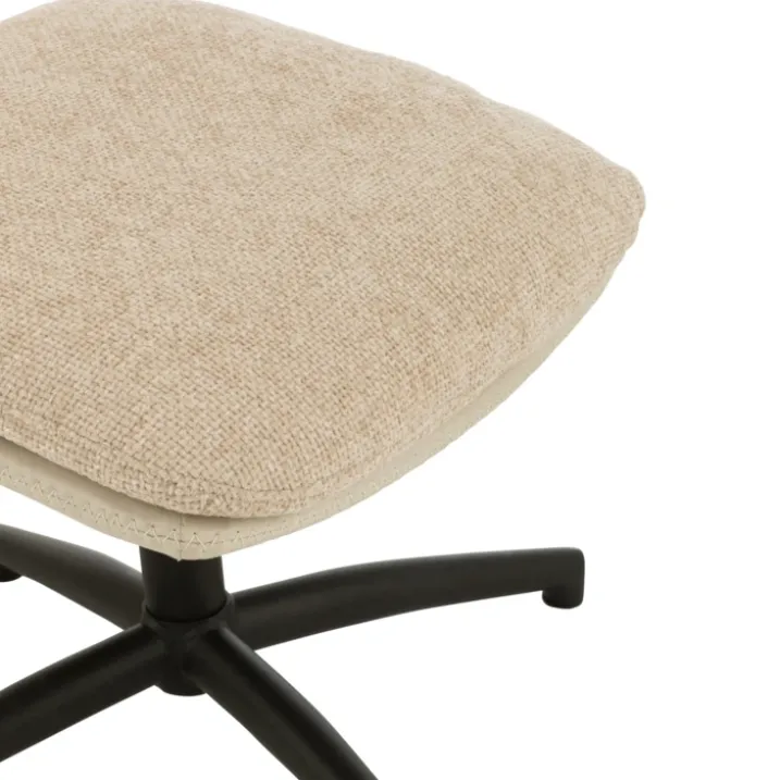 Fauteuil relax pivotant et repose pied