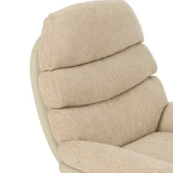 Fauteuil relax pivotant et repose pied