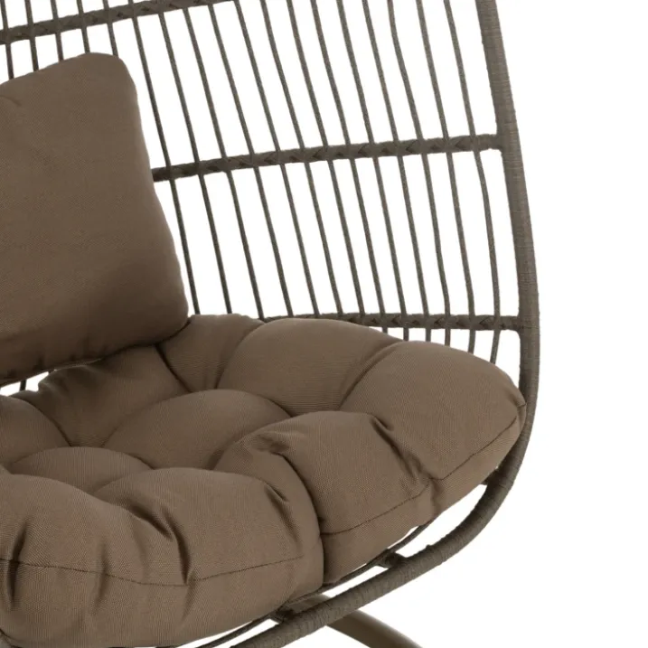 Fauteuil suspendu acier et corde