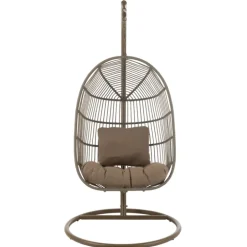 Fauteuil suspendu acier et corde
