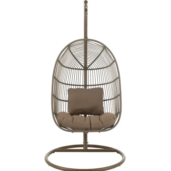 Fauteuil suspendu acier et corde