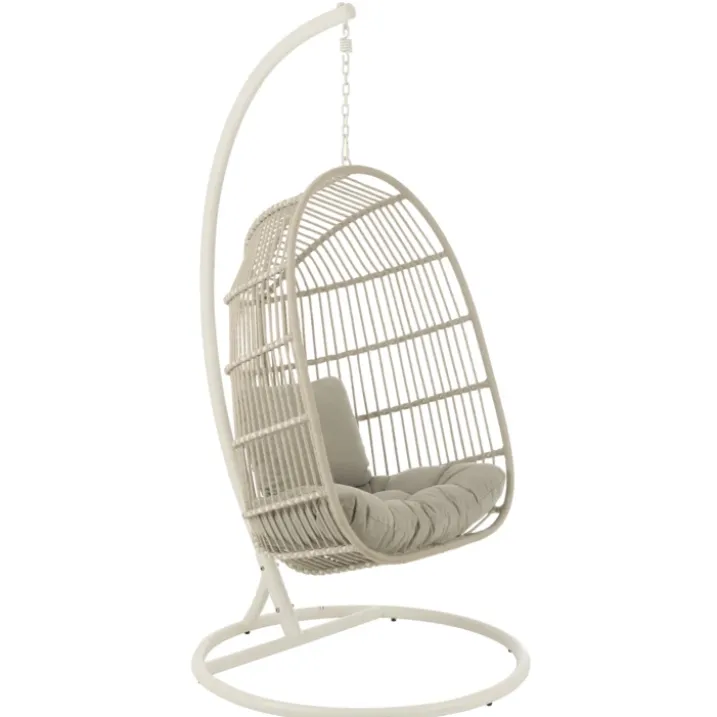 Fauteuil suspendu acier et corde