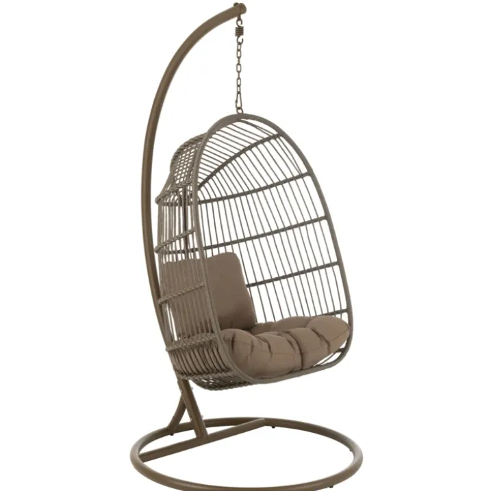 Fauteuil suspendu acier et corde