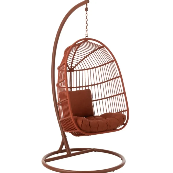Fauteuil suspendu acier et corde