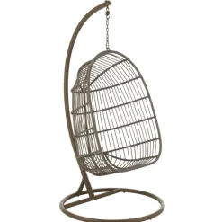 Fauteuil suspendu acier et corde