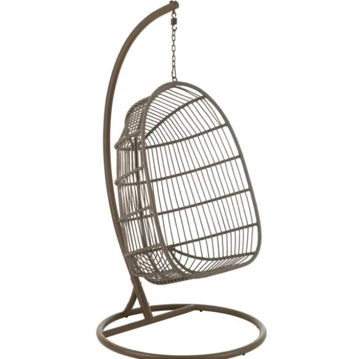 Fauteuil suspendu acier et corde