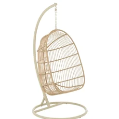 Fauteuil suspendu acier et corde