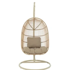 Fauteuil suspendu acier et corde