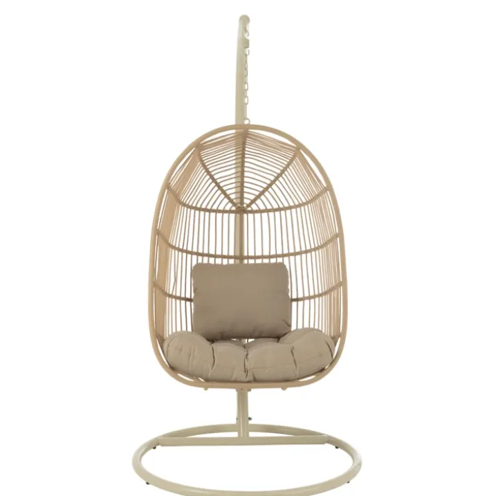 Fauteuil suspendu acier et corde