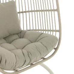 Fauteuil suspendu acier et corde