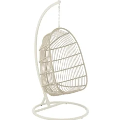 Fauteuil suspendu acier et corde