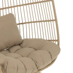 Fauteuil suspendu acier et corde