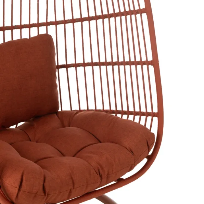 Fauteuil suspendu acier et corde