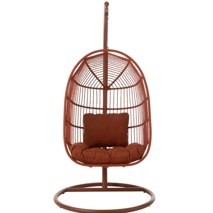 Fauteuil suspendu acier et corde