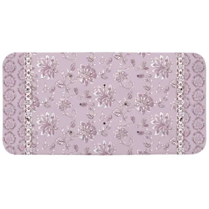 Fond de baignoire antidérapant floral