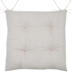 Galette de chaise brodée motif palmier