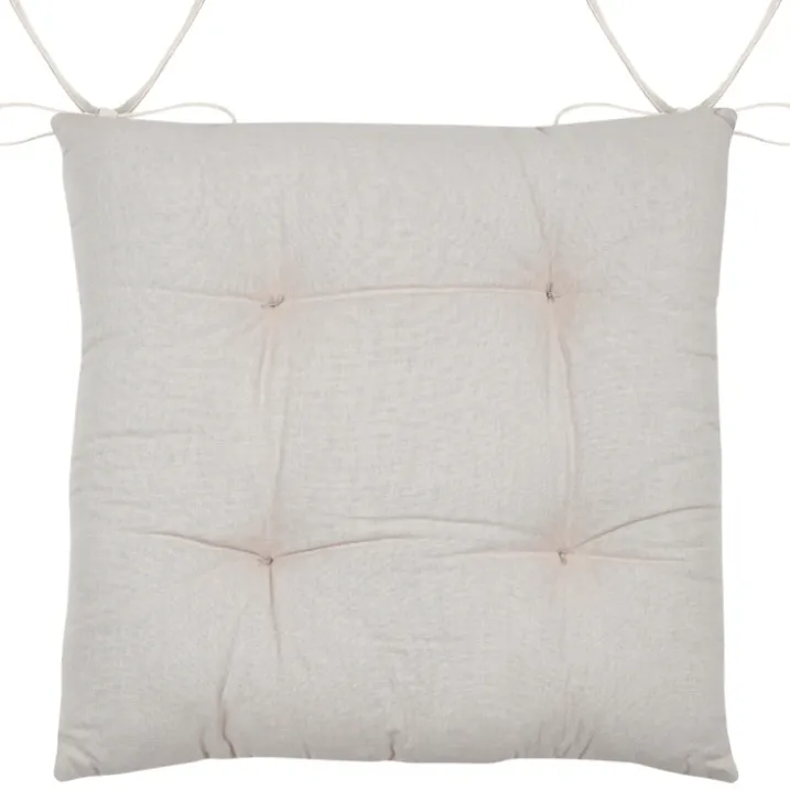 Galette de chaise brodée motif palmier
