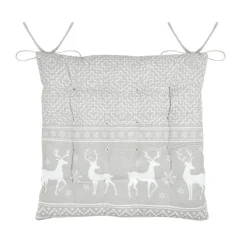 Galette de chaise cerf style montagne en coton