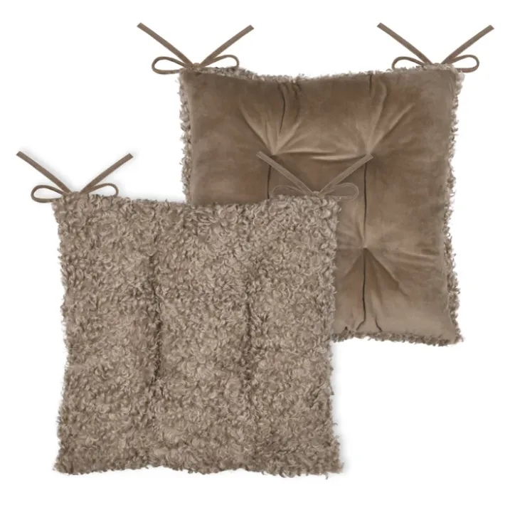 Galette de chaise effet bouclette