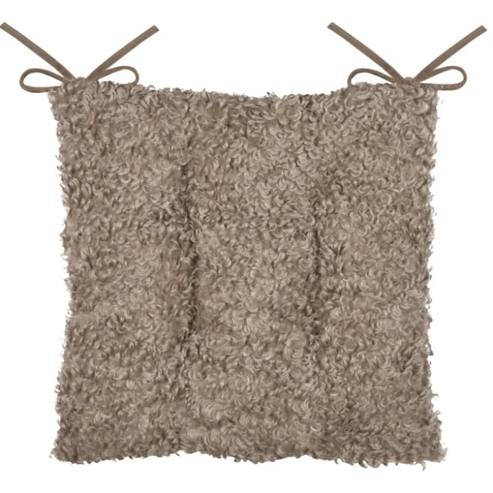 Galette de chaise effet bouclette