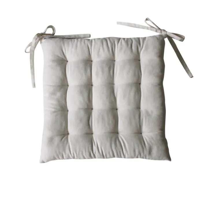 Galette de chaise en coton recyclé