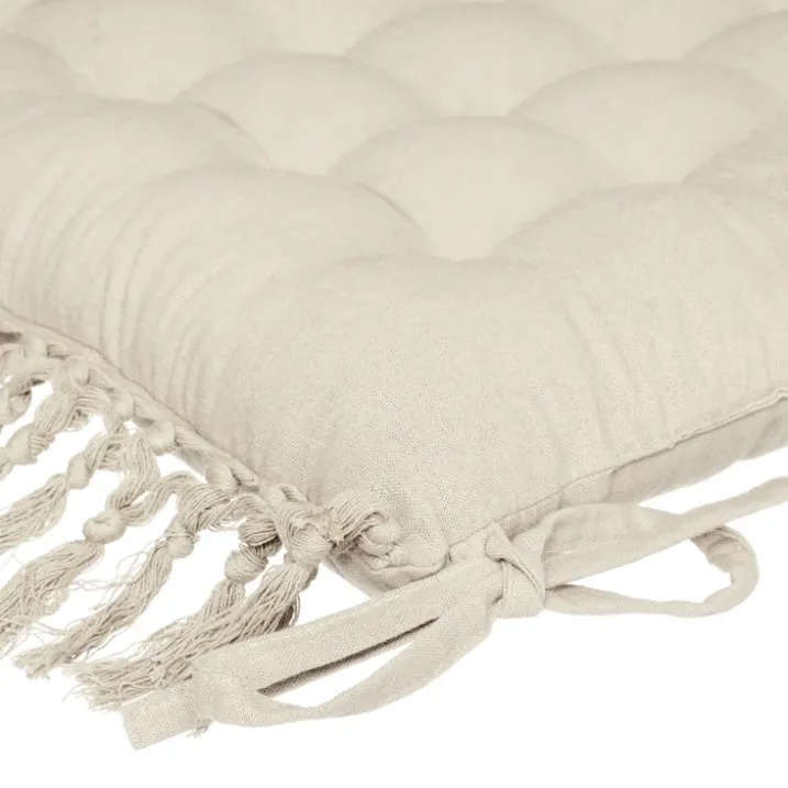 Galette de chaise en macramé