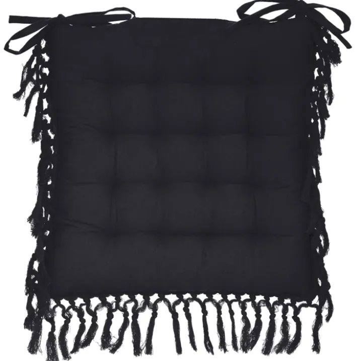 Galette de chaise en macramé
