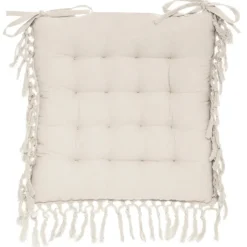 Galette de chaise en macramé