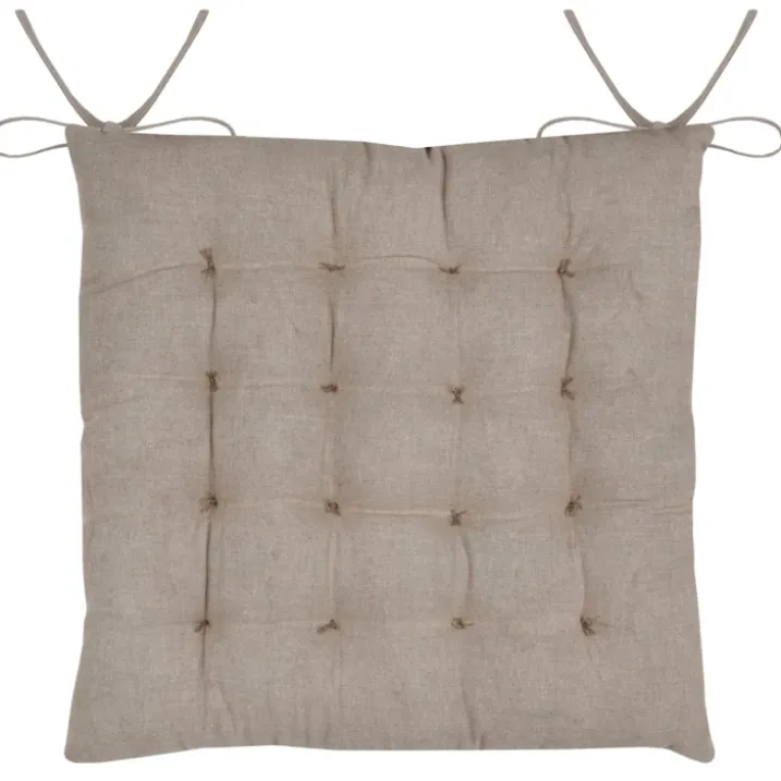 Galette de chaise feuillage doré pour intérieur chic