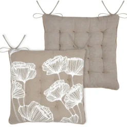 Galette de chaise florale ambiance apaisante