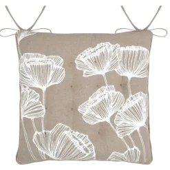 Galette de chaise florale ambiance apaisante