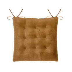 Galette de chaise imitation fourrure