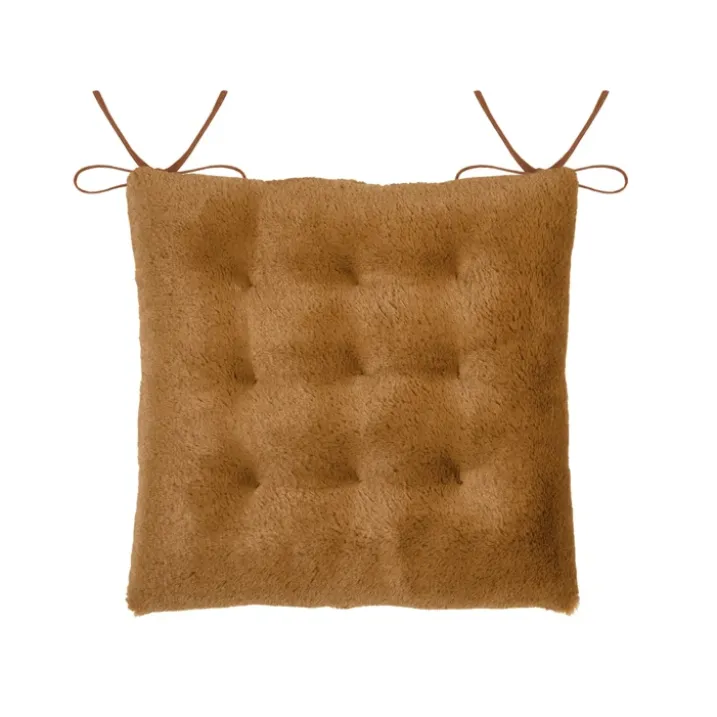 Galette de chaise imitation fourrure