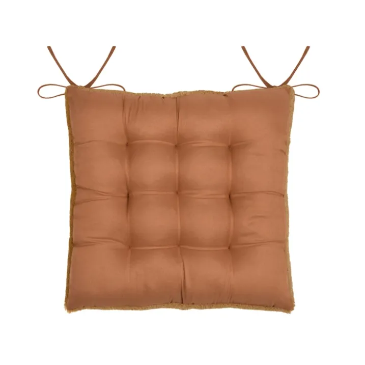Galette de chaise imitation fourrure