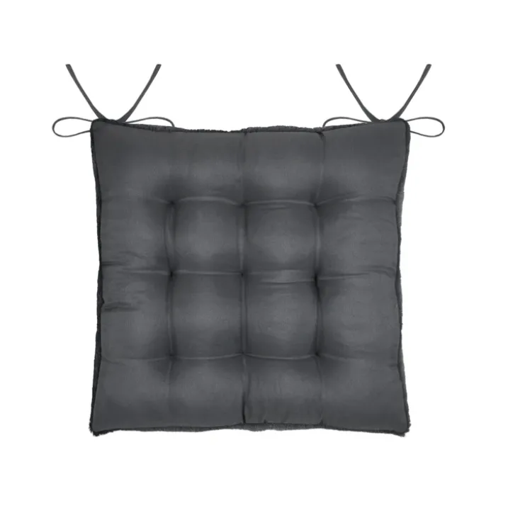 Galette de chaise imitation fourrure