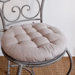 Galette de chaise piquée et ronde