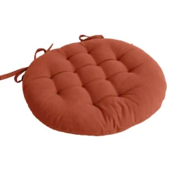 Galette de chaise piquée et ronde