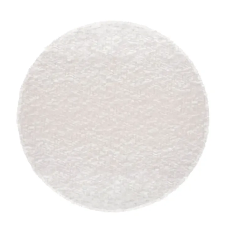 Galette de chaise ronde en tissu bouclette